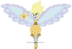 Size: 7334x5000 | Tagged: safe, artist:crimsumic, derpy hooves, equestria girls, friendship games, absurd resolution, daydream shimmer, daydream-ified, epic derpy, food, muffin, simple background, solo, transparent background, vector, xk-class end-of-the-world scenario