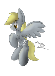 Size: 5100x7002 | Tagged: safe, artist:fisherfly, derpy hooves, pegasus, pony, absurd resolution, cute, female, flying, happy, mare, simple background, smiling, solo, transparent background