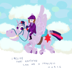 Size: 985x987 | Tagged: safe, artist:cygaj, derpibooru import, twilight sparkle, twilight sparkle (alicorn), alicorn, pegasus, pony, female, mare, minimus, princess sofia, sofia the first