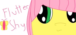 Size: 1276x597 | Tagged: artist needed, safe, fluttershy, pegasus, pony, female, mare, pink mane, solo, yellow coat