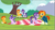 Size: 1199x670 | Tagged: safe, starlight glimmer, sunburst, pony, unicorn, cape, clothes, colt sunburst, cutie mark, female, filly, filly starlight glimmer, glasses, picnic blanket, younger