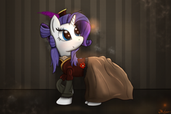 Size: 2250x1500 | Tagged: safe, artist:swordflash4, rarity, pony, unicorn, clothes, fashion, solo, steampunk