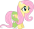 Size: 1463x1243 | Tagged: safe, artist:zacatron94, fluttershy, pegasus, pony, clothes, equestria girls outfit, simple background, skirt, smiling, solo, tanktop, transparent background, vector