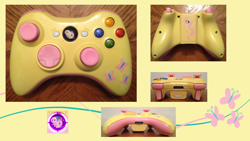 Size: 1280x720 | Tagged: safe, artist:cardi-ology, fluttershy, controller, custom, no pony, xbox 360