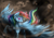 Size: 1024x717 | Tagged: safe, artist:toskurra, derpibooru import, rainbow dash, pegasus, pony, detailed background, female, mare, solo