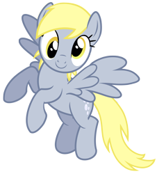 Size: 6501x7200 | Tagged: safe, artist:greenmachine987, derpy hooves, pegasus, pony, absurd resolution, c:, female, flying, looking at you, mare, simple background, smiling, solo, spread wings, transparent background, vector