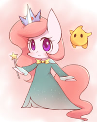 Size: 800x1000 | Tagged: safe, artist:joycall6, princess celestia, pony, bipedal, clothes, cosplay, crossover, dress, luma, rosalina, solo, super mario bros., super mario galaxy