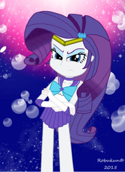 Size: 1700x2338 | Tagged: safe, artist:robukun, rarity, equestria girls, sailor moon, solo