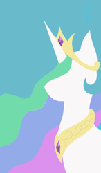 Size: 600x1024 | Tagged: safe, artist:cute_pinkie7, princess celestia, alicorn, pony, female, horn, mare, solo