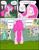 Size: 1024x1322 | Tagged: safe, artist:average-00, bon bon, derpy hooves, lyra heartstrings, mayor mare, pinkie pie, sweetie drops, earth pony, pegasus, pony, comic:opposites, comic, female, mare, pinkamena diane pie