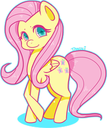 Size: 800x958 | Tagged: safe, artist:tanukiadopts, fluttershy, pegasus, pony, colored pupils, cute, female, heart eyes, mare, shyabetes, simple background, solo, transparent background, wingding eyes