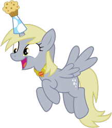 Size: 10000x11461 | Tagged: safe, artist:floppychiptunes, derpy hooves, alicorn, pony, .svg available, absurd resolution, derpicorn, element of harmony, flying, hat, party hat, race swap, simple background, solo, transparent background, vector