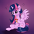 Size: 2000x2000 | Tagged: safe, artist:fikakorv, derpibooru import, twilight sparkle, twilight sparkle (alicorn), alicorn, pony, apple juice, female, mare, solo