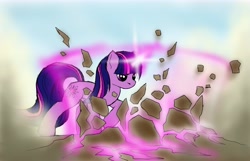 Size: 7000x4500 | Tagged: safe, artist:doomsp0rk, derpibooru import, twilight sparkle, absurd resolution, magic, solo