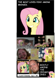 Size: 1042x1465 | Tagged: safe, fluttershy, brony, irl, metalgriffen69, mirceakitsune, op is trying to start shit, photo, ponies in real life