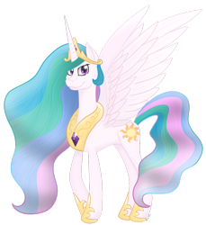 Size: 856x934 | Tagged: safe, artist:missitofu, princess celestia, alicorn, pony, royal