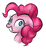 Size: 1656x1800 | Tagged: safe, artist:thecheeseburger, pinkie pie, earth pony, pony, female, mare, pink coat, pink mane, simple background, solo, transparent background