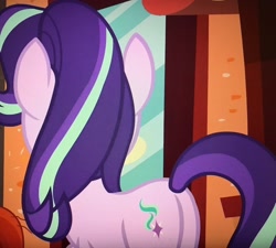 Size: 3358x3024 | Tagged: safe, screencap, starlight glimmer, pony, unicorn, the parent map, female, glimmer glutes, mare, plot, rear view, solo