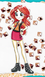 Size: 637x1079 | Tagged: safe, sunset shimmer, better together, equestria girls, concept art, eqg promo pose set, solo