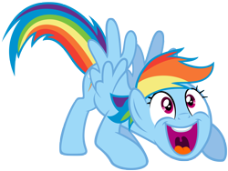 Size: 3998x3000 | Tagged: safe, artist:scourge707, derpibooru import, rainbow dash, pegasus, pony, simple background, so fucking happy, solo, transparent background, vector