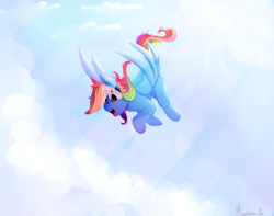 Size: 3800x3000 | Tagged: dead source, safe, artist:miokomata, derpibooru import, rainbow dash, pegasus, pony, female, open mouth, simple background, solo, white background