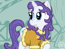 Size: 800x600 | Tagged: safe, artist:flavinbagel, rarity, pony, unicorn, female, horn, mare, solo, white coat