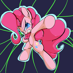 Size: 1024x1024 | Tagged: safe, artist:madacon, pinkie pie, earth pony, pony, bipedal, female, mare, solo