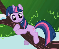 Size: 650x538 | Tagged: safe, derpibooru import, screencap, twilight sparkle, unicorn twilight, pony, unicorn, winter wrap up, cropped, looking down, solo, tree