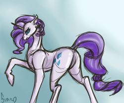 Size: 1280x1067 | Tagged: safe, artist:poisindoodles, rarity, pony, unicorn, female, horn, mare, solo, white coat