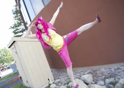 Size: 1000x714 | Tagged: safe, artist:littlelion, pinkie pie, human, cosplay, irl, irl human, photo, solo