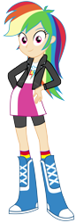 Size: 3634x10604 | Tagged: safe, artist:mewtwo-ex, artist:sebisscout1997, derpibooru import, edit, rainbow dash, equestria girls, clothes, eqg promo pose set, human coloration, jacket, leather jacket, simple background, solo, transparent background, vector