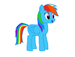 Size: 1600x1200 | Tagged: safe, artist:amaryllisg, derpibooru exclusive, derpibooru import, rainbow dash, pegasus, pony, female, simple background, solo