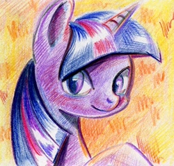 Size: 400x382 | Tagged: safe, artist:maytee, derpibooru import, twilight sparkle, solo, traditional art