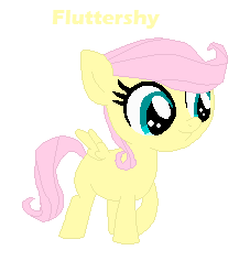 Size: 217x237 | Tagged: safe, artist:berrypunchrules, fluttershy, pegasus, pony, 5-year-old, base used, cute, filly, solo, younger