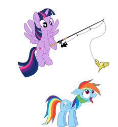 Size: 13028x14051 | Tagged: safe, artist:destinytails, derpibooru import, rainbow dash, twilight sparkle, twilight sparkle (alicorn), alicorn, pegasus, pony, .ai available, absurd resolution, female, fishing rod, mare, simple background, transparent background, vector, wonderbolt badge