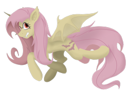 Size: 2000x1500 | Tagged: safe, artist:jumblescarf, fluttershy, bats!, flutterbat, lineless, solo, tumblr