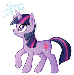 Size: 686x700 | Tagged: safe, artist:tsurime, derpibooru import, twilight sparkle, pony, unicorn, female, horn, mare, purple coat, purple mane, solo