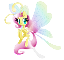 Size: 821x771 | Tagged: safe, artist:pegasisters82, fluttershy, breezie, breeziefied, flutterbreez, solo, species swap