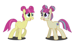 Size: 1024x606 | Tagged: safe, artist:drawingaccount, majorette, sour sweet, equestria girls, equestria girls ponified, long lost sisters, looking at each other, ponified, similarities, simple background, sisters, sweetly and sourly, transparent background, twin sisters, vector