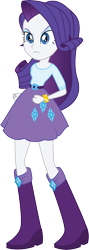 Size: 2911x8181 | Tagged: safe, artist:illumnious, rarity, equestria girls, rainbow rocks, absurd resolution, adobe illustrator, angry, annoyed, bracelet, clothes, fist, jewelry, simple background, skirt, solo, transparent background, vector