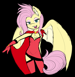 Size: 1920x1956 | Tagged: safe, artist:ambris, fluttershy, anthro, breasts, cleavage, delicious flat chest, flattershy, flutterbat, solo