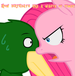 Size: 595x600 | Tagged: safe, artist:roselladoll1, pinkie pie, earth pony, pony, don't hug me i'm scared, pinkamena diane pie, robin crowe