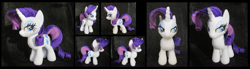 Size: 6433x1785 | Tagged: safe, artist:fireflytwinkletoes, rarity, bedroom eyes, irl, photo, plushie, solo