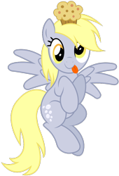 Size: 670x984 | Tagged: safe, artist:drawponies, artist:mpnoir, derpy hooves, pegasus, pony, .svg available, cute, derpabetes, female, food, mare, muffin, simple background, solo, svg, tongue out, transparent background, vector