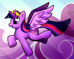 Size: 1000x800 | Tagged: safe, artist:brownwolffm, derpibooru import, twilight sparkle, twilight sparkle (alicorn), alicorn, pony, female, flying, mare, solo