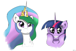 Size: 3000x2000 | Tagged: safe, artist:flamevulture17, princess celestia, twilight sparkle, alicorn, pony, unicorn, duo, duo female, female, mare