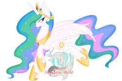 Size: 1024x683 | Tagged: safe, artist:pvrii, princess celestia, alicorn, pony, female, mare, running, simple background, solo, spread wings, transparent background, wink