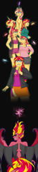 Size: 422x1920 | Tagged: safe, artist:cornerverse, sunset satan, sunset shimmer, equestria girls, elements of harmony