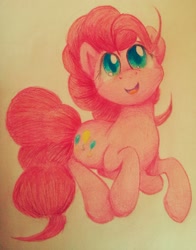 Size: 1280x1631 | Tagged: safe, artist:agletka, pinkie pie, earth pony, pony, photo, solo, traditional art