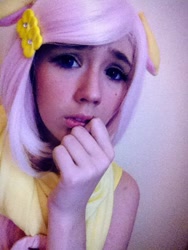 Size: 480x640 | Tagged: safe, artist:oneminutepasttea, fluttershy, human, cosplay, crossplay, cute, irl, irl human, photo, solo